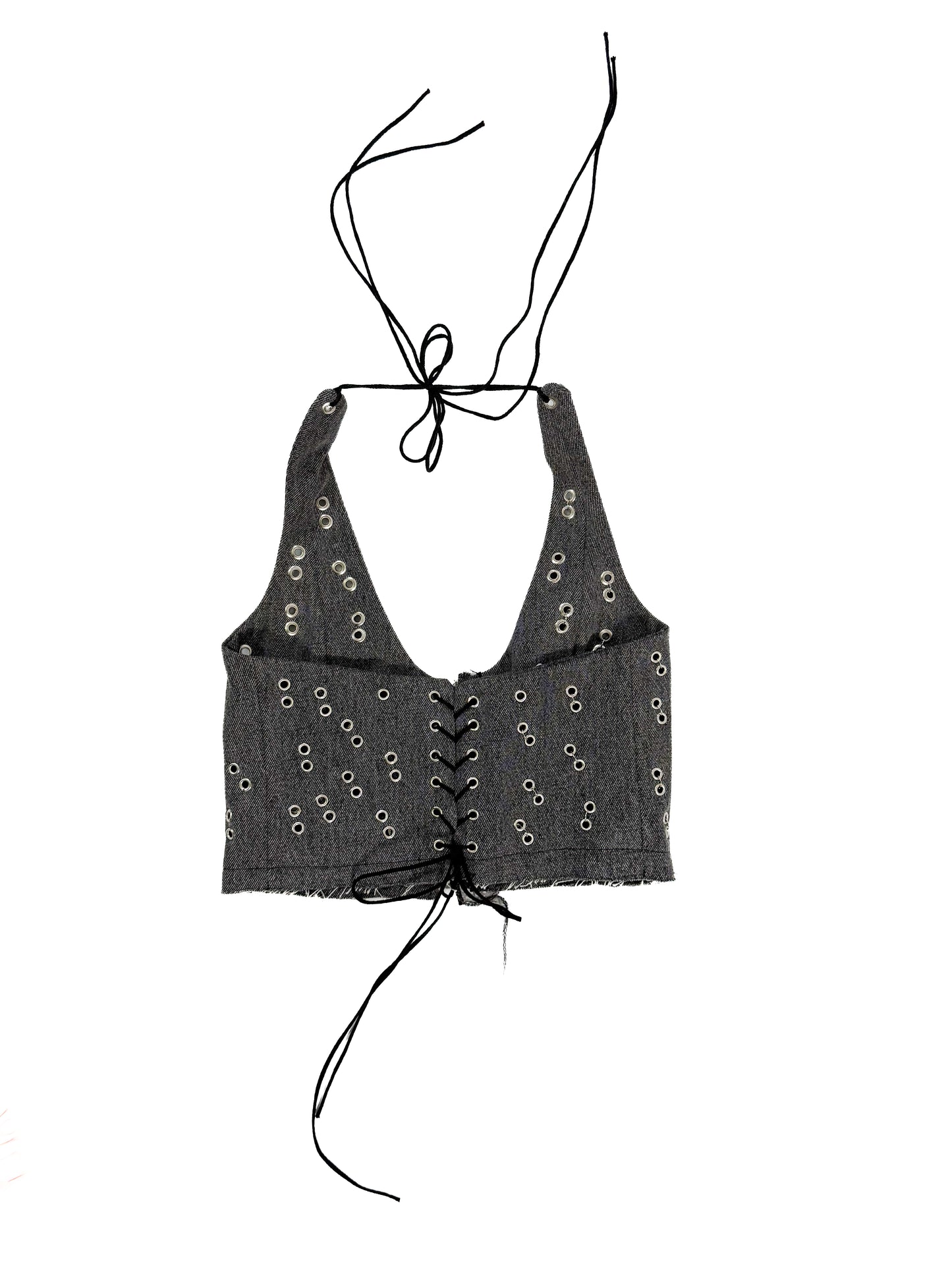 DENIM METAL TOP