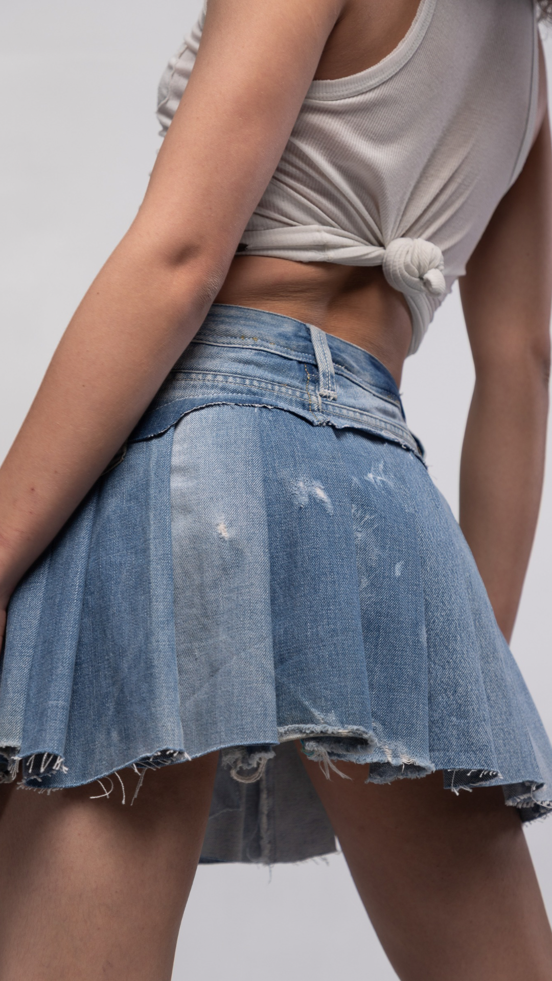 UPCYCLED (DIESEL) MINI-SKIRT