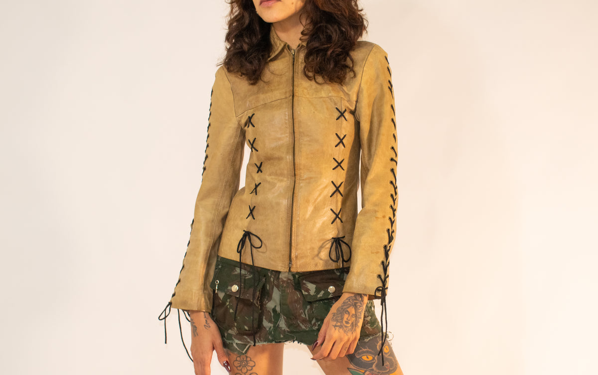 CAMO CARGO MINISKIRT