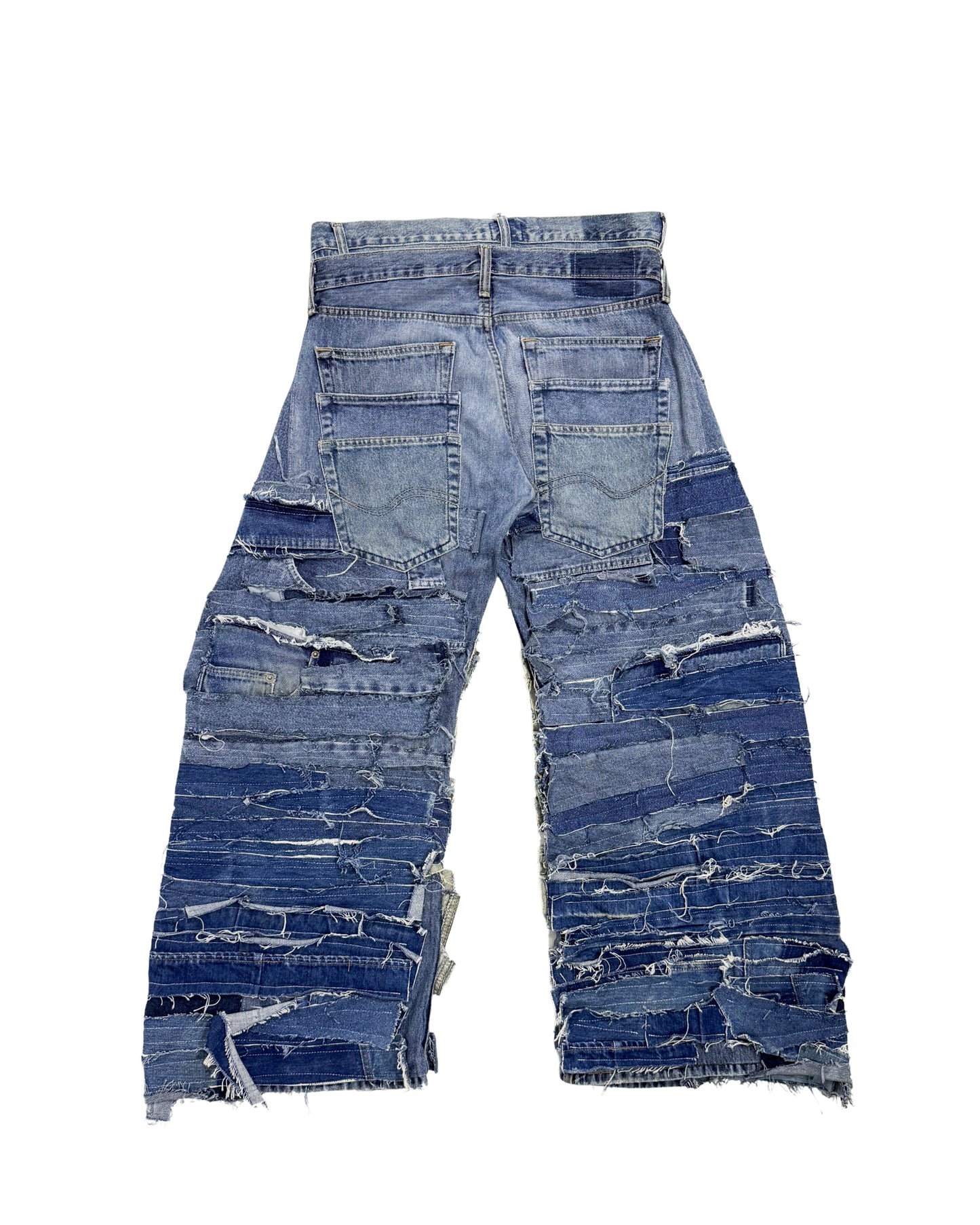 DOUBLE DESTROYED PANTS (Blue)