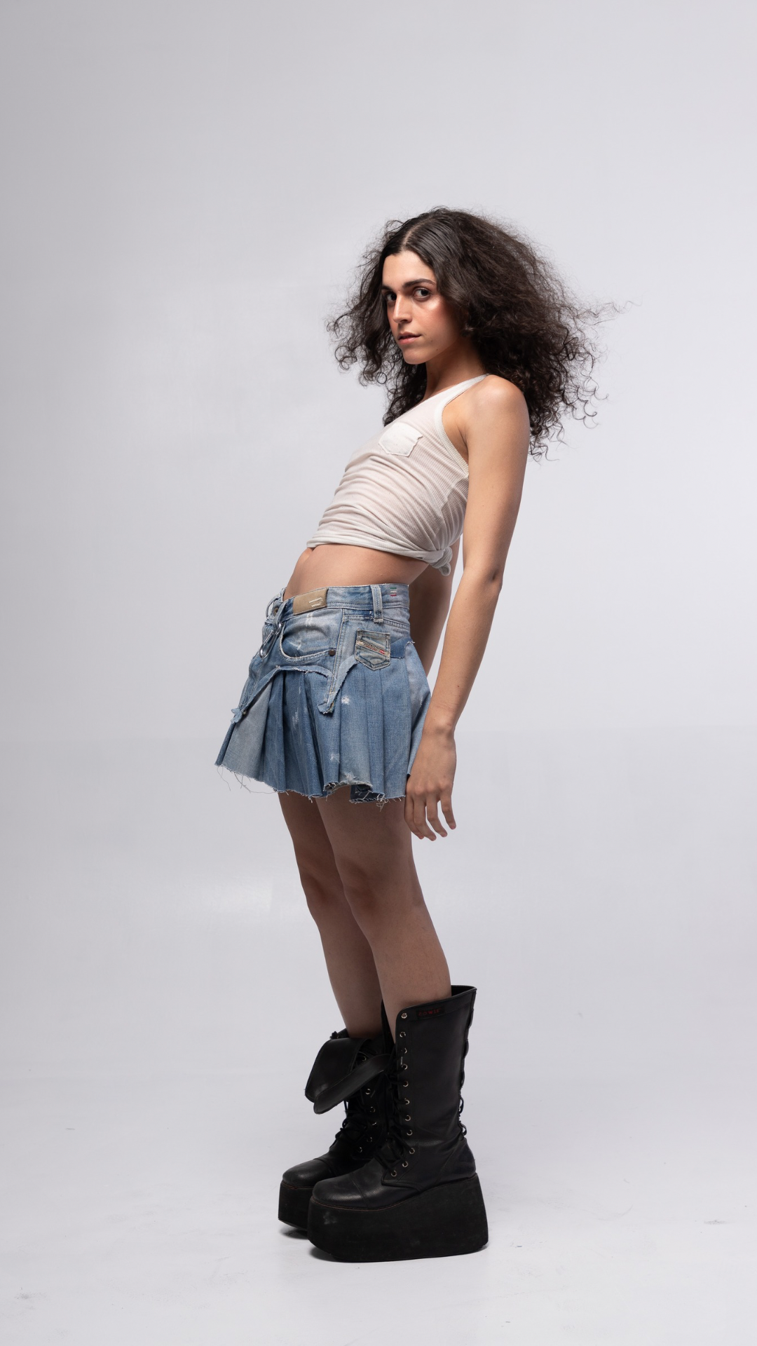 UPCYCLED (DIESEL) MINI-SKIRT