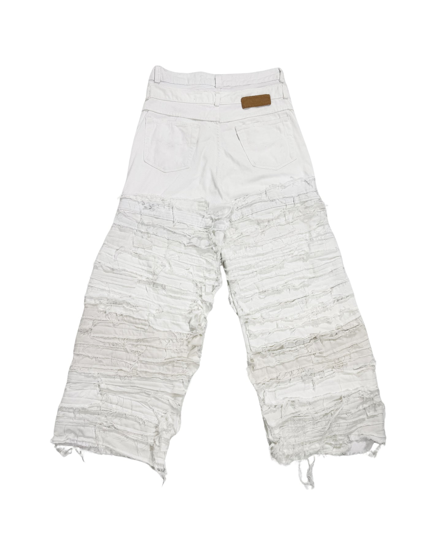 DOUBLE DESTROYED PANTS (white)