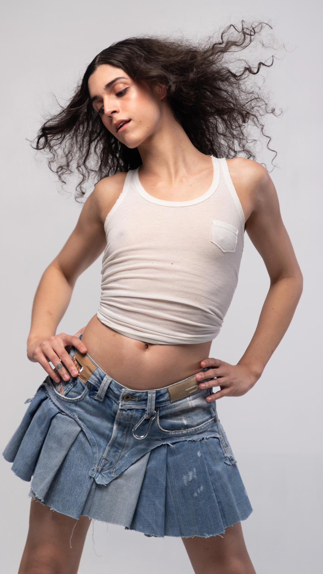 UPCYCLED (DIESEL) MINI-SKIRT