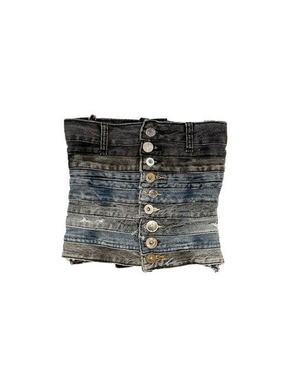 WAISTBAND GRAY TOP