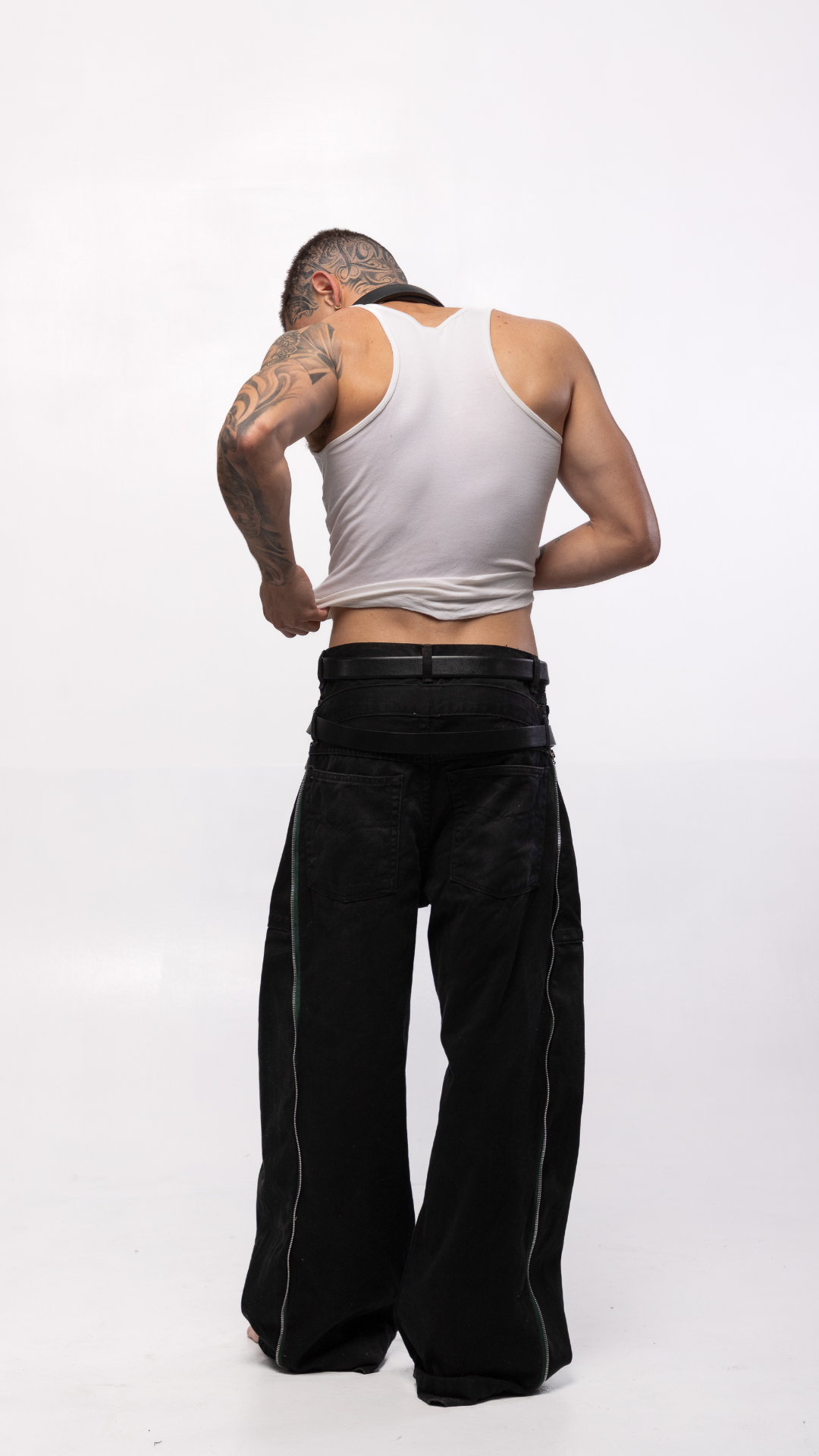 DOUBLE ZIPPO PANTS (BLACK)