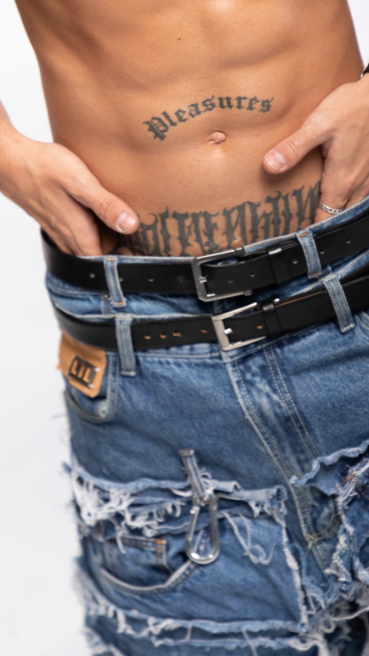 DOUBLE' DESTROYED PANTS (BLUE)