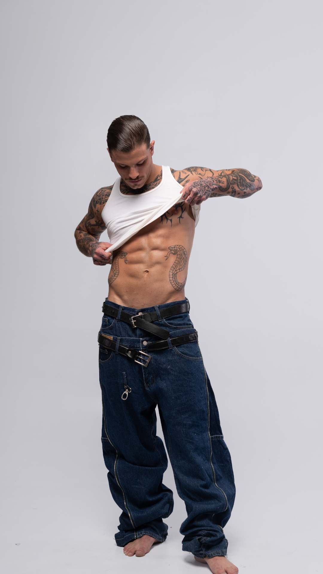 DOUBLE ZIPPO PANTS (BLUE)