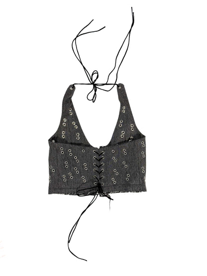 DENIM METAL TOP