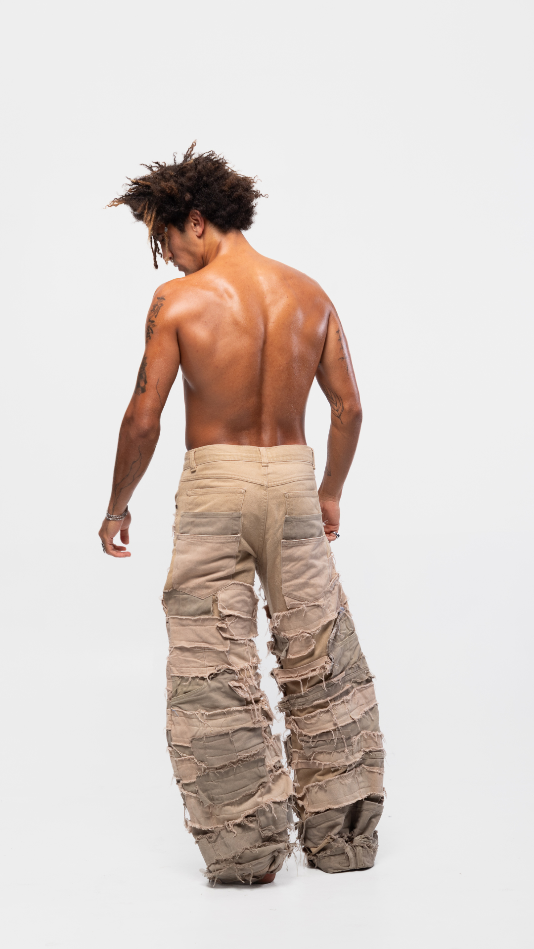 DESTROYED PANTS (BEIGE)