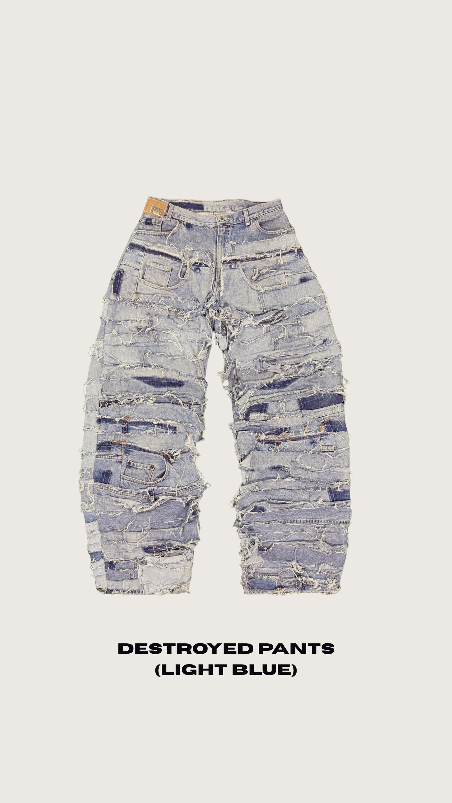 DESTROYED PANTS (LIGHT BLUE)