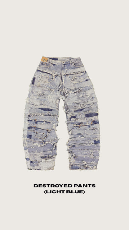 DESTROYED PANTS (LIGHT BLUE)