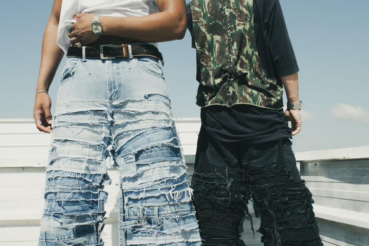 DESTROYED POCKET PANTS