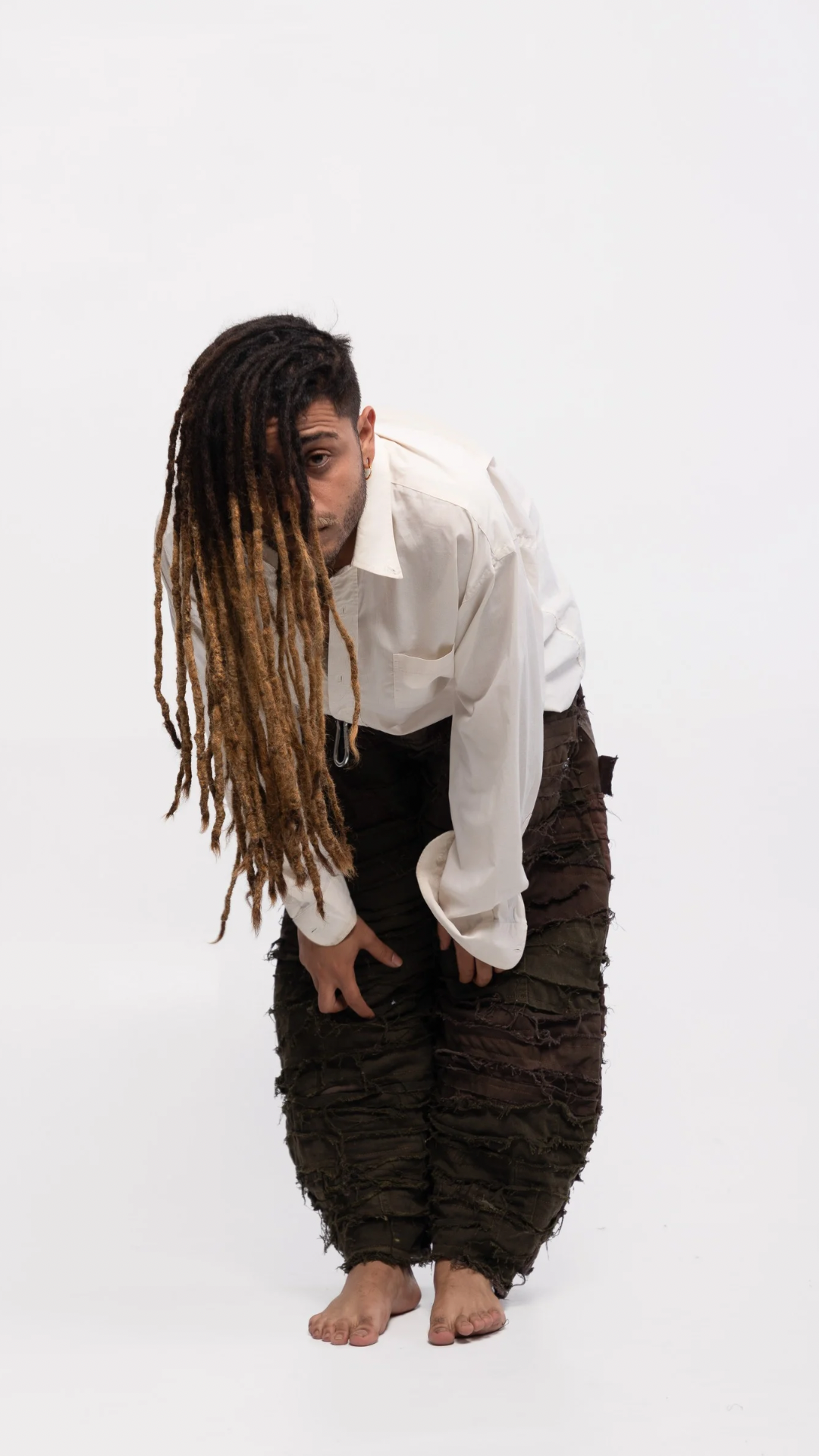 DESTROYED PANTS (BROWN)
