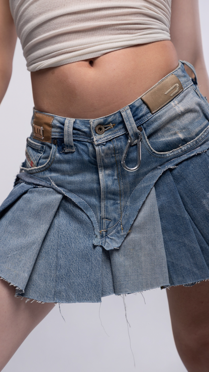 UPCYCLED (DIESEL) MINI-SKIRT