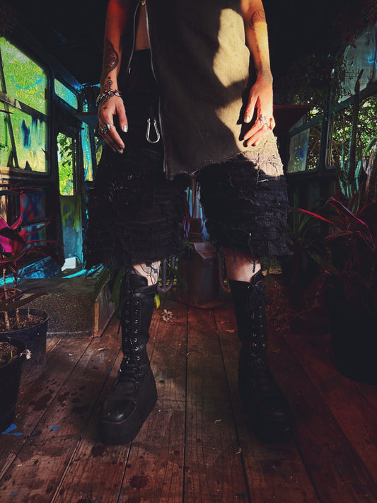 Destroyed Jorts (black)