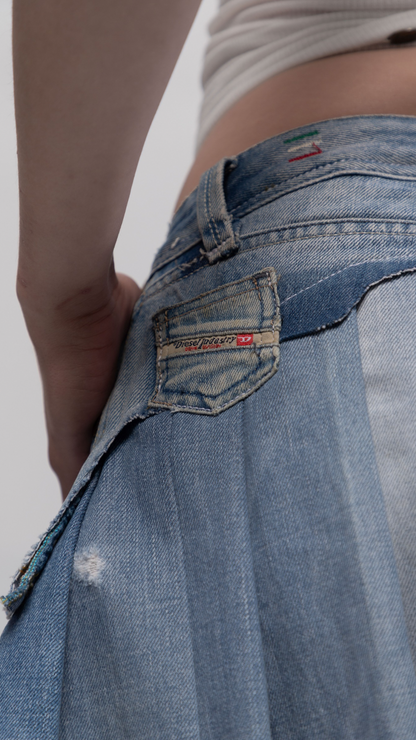 UPCYCLED (DIESEL) MINI-SKIRT