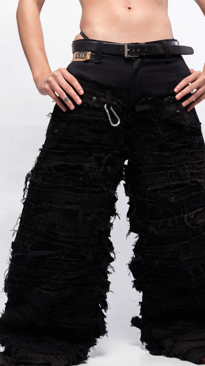 DESTROYED PANTS (BLACK)