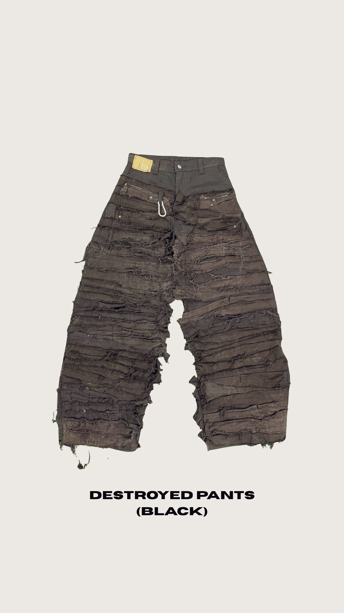 DESTROYED PANTS (BLACK)