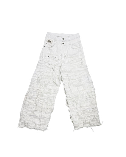 DOUBLE DESTROYED PANTS (white)