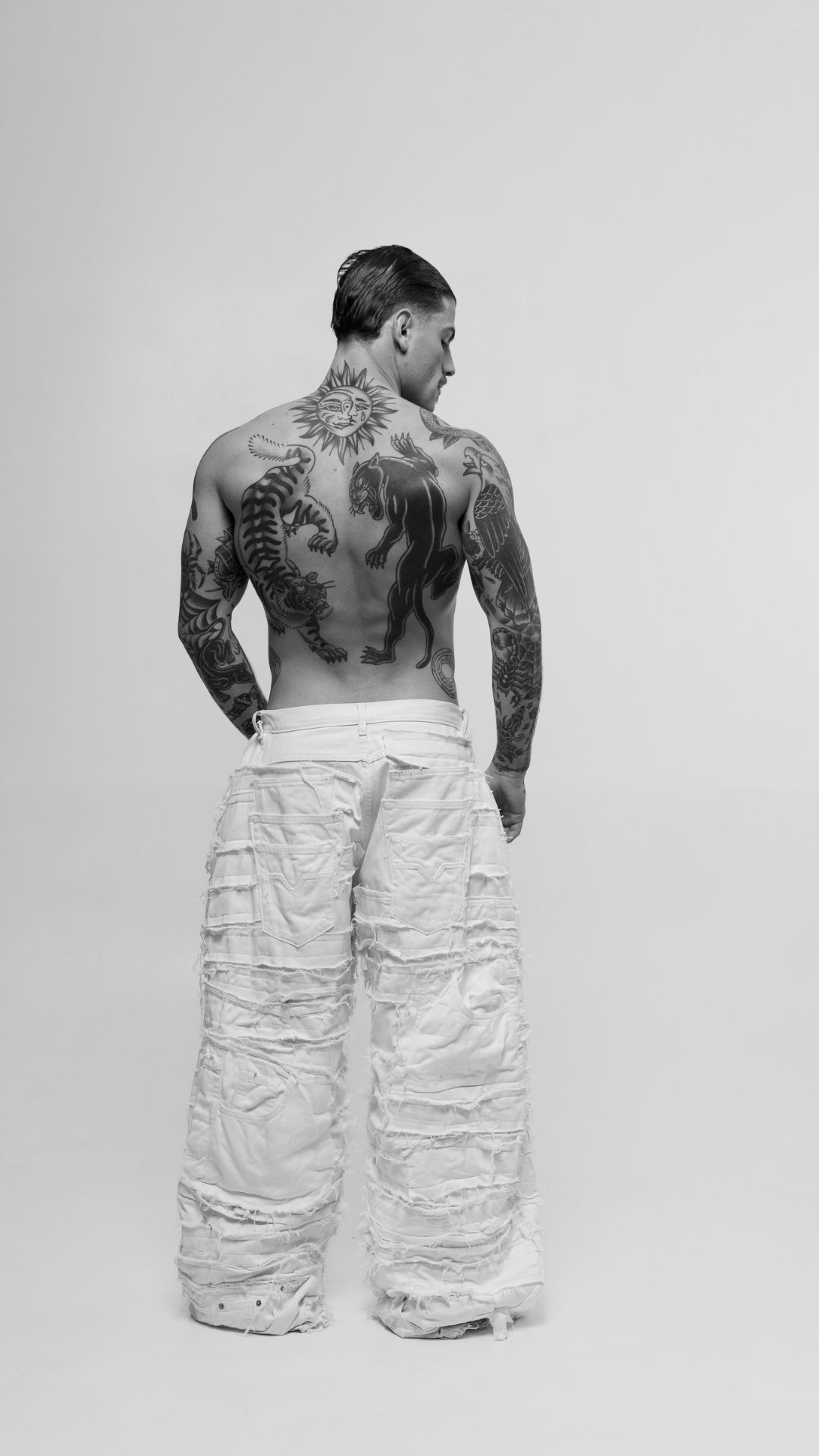 DESTROYED PANTS (WHITE)