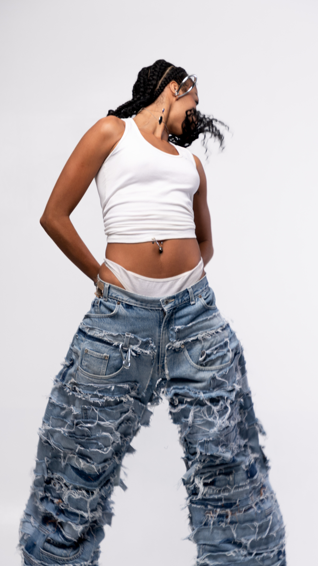 DESTROYED PANTS (LIGHT BLUE)