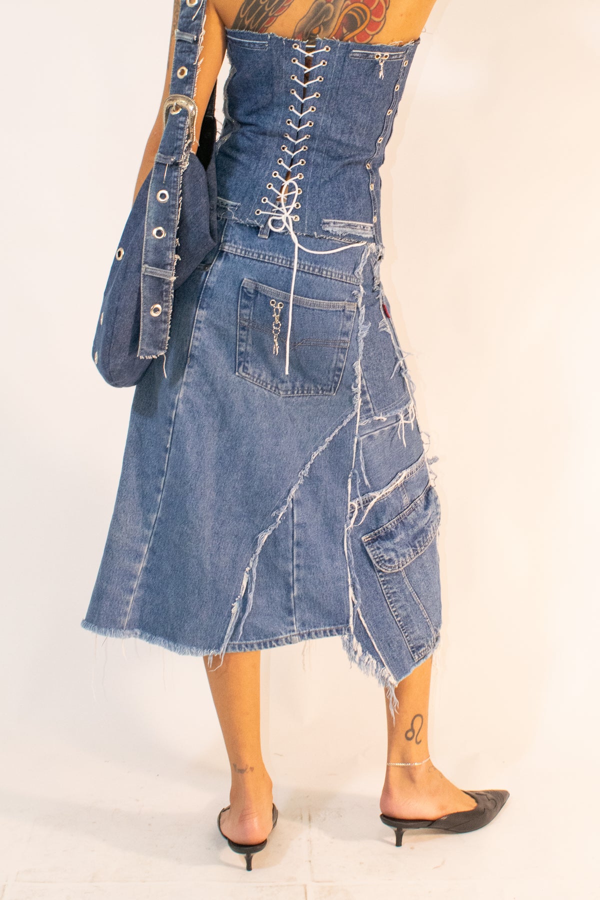 MIDI DENIM SKIRT FT. CCL