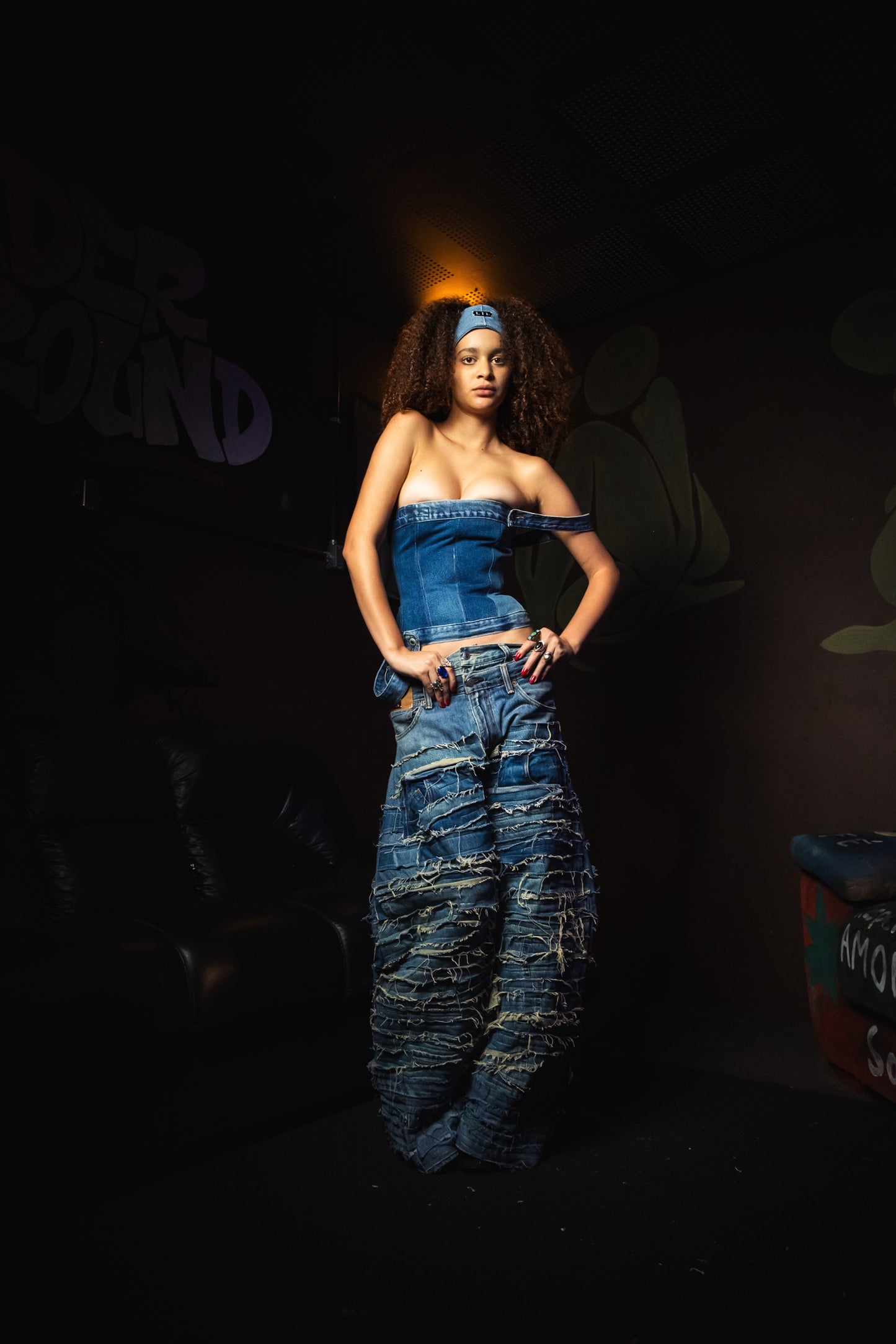 DENIM CORSET