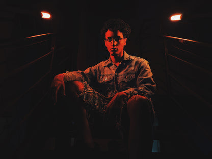 Destroyed Jorts (light blue)