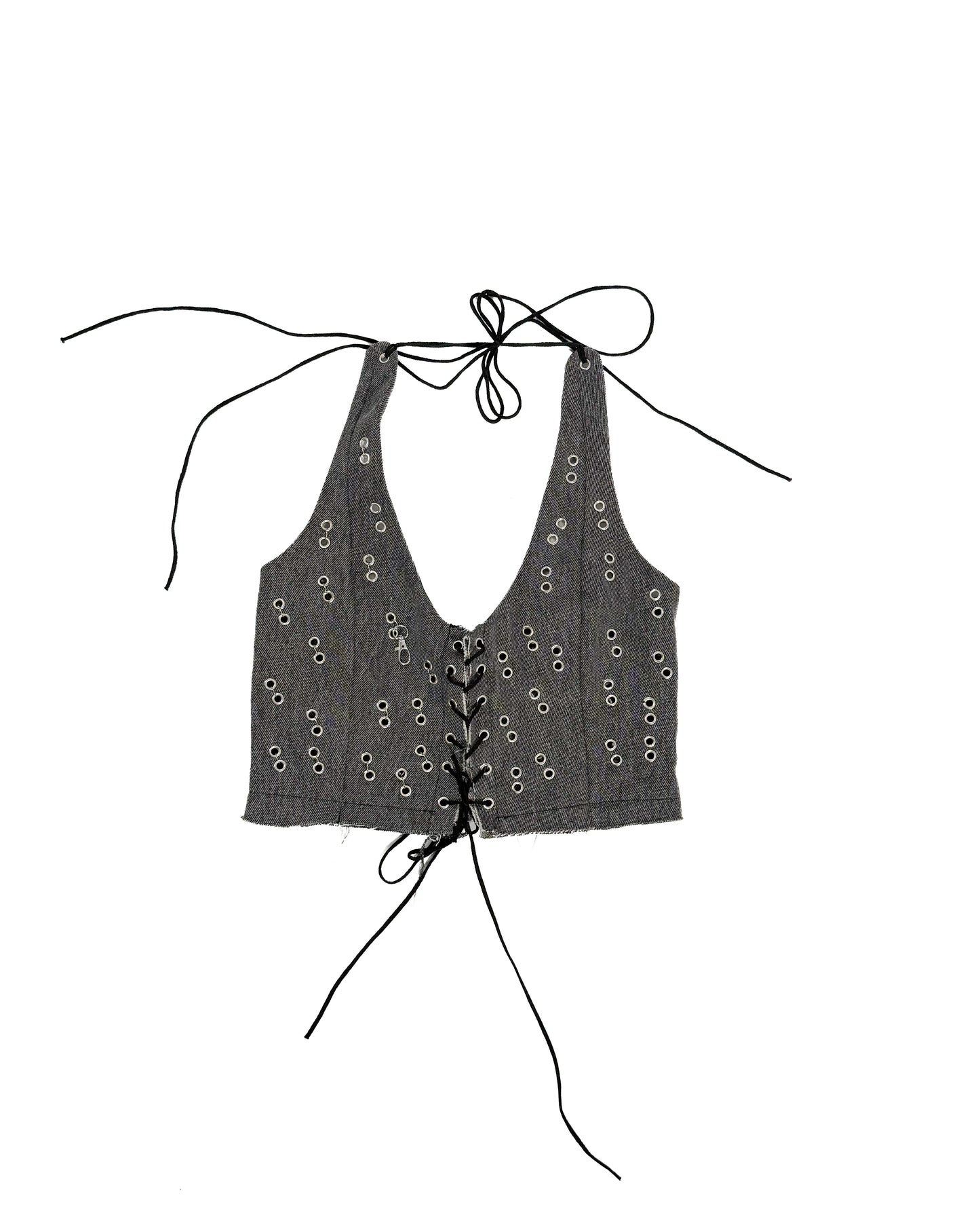 DENIM METAL TOP