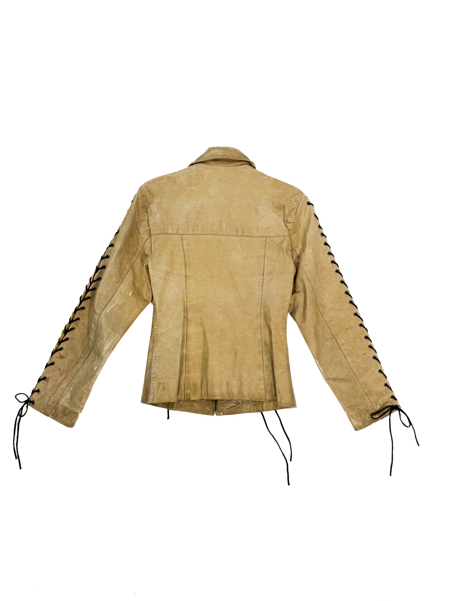LACED LEATHER JACKET FT. CCL