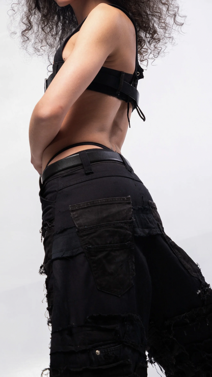 DESTROYED PANTS (BLACK)