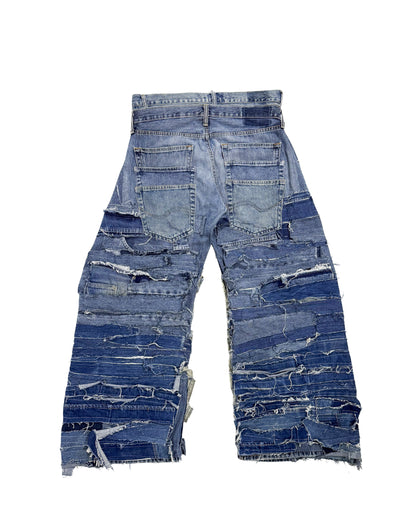 DOUBLE DESTROYED PANTS (Blue)