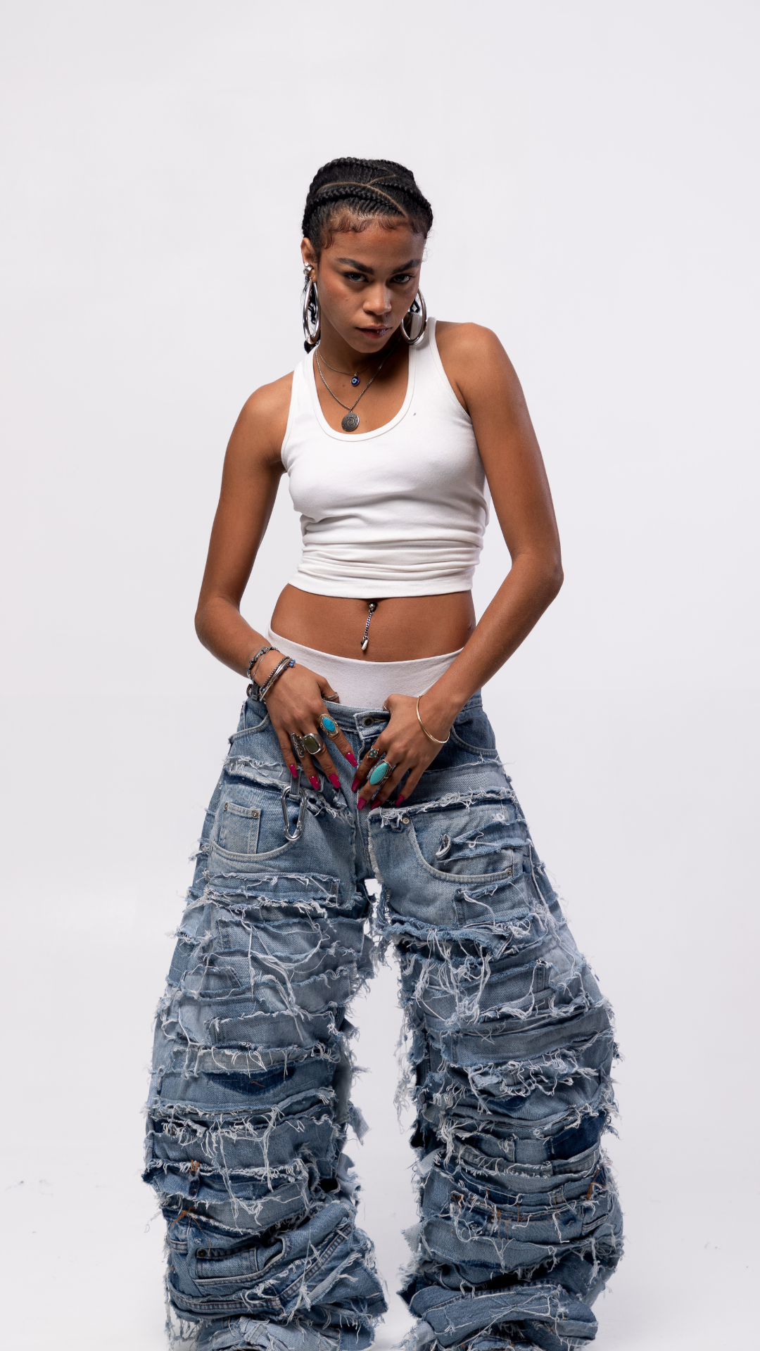 DESTROYED PANTS (LIGHT BLUE)