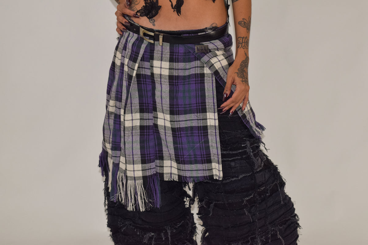 FLANNEL BELT SKIRT