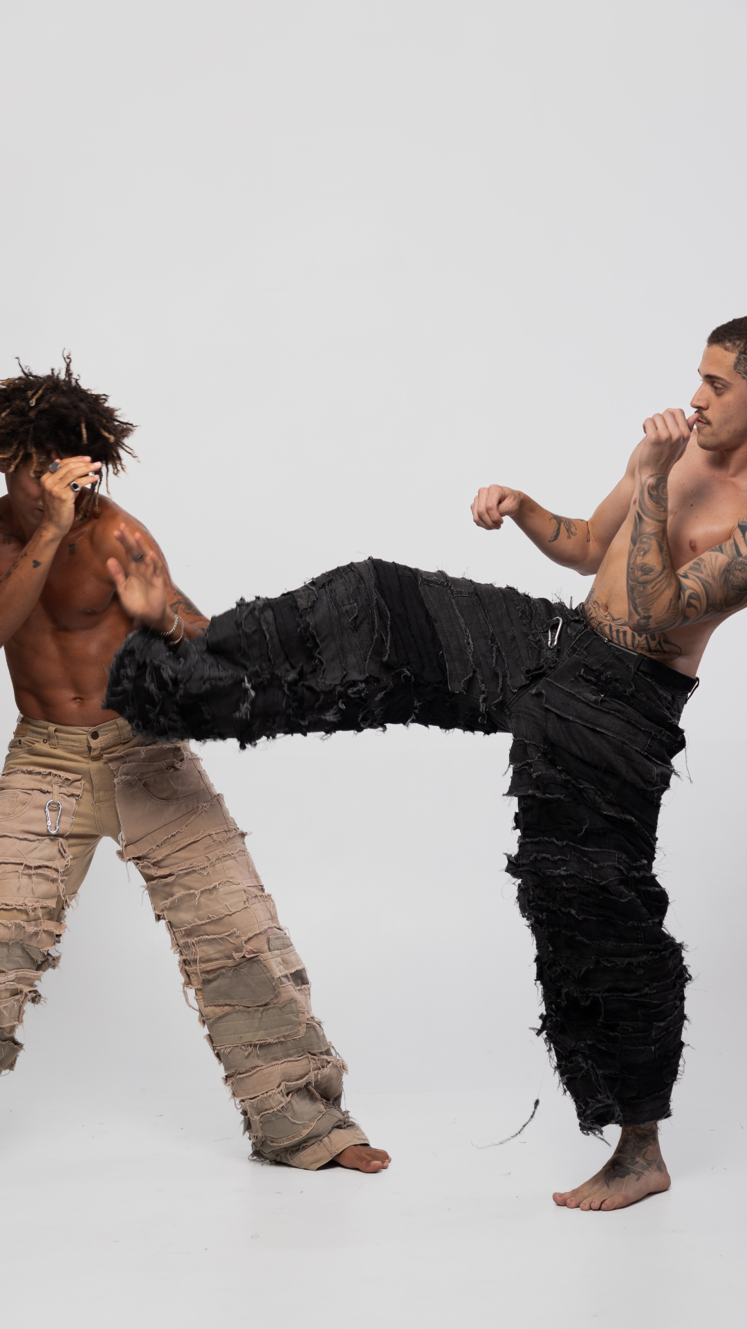 DESTROYED PANTS (GRAY)