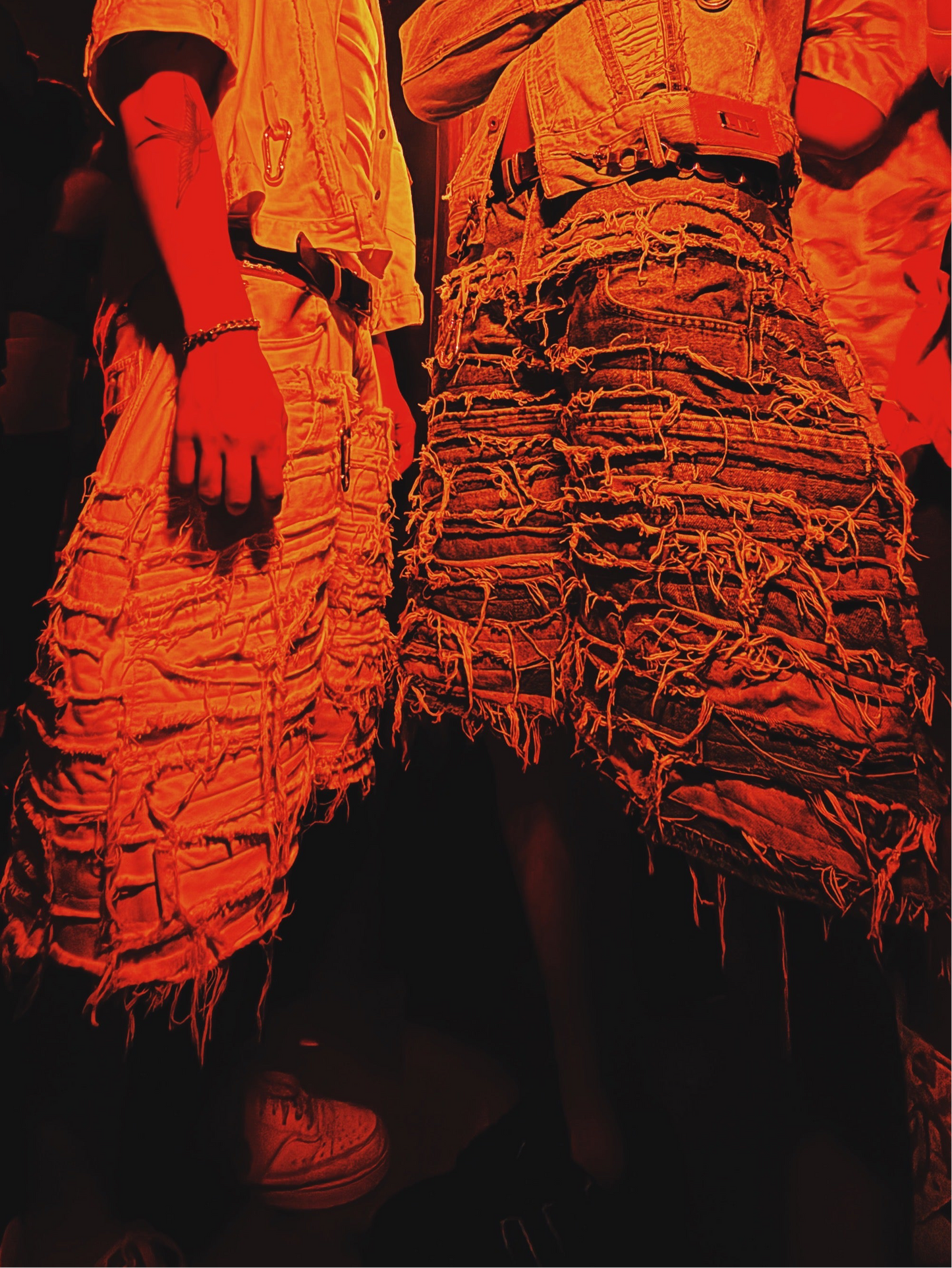 Destroyed Jorts (light blue)