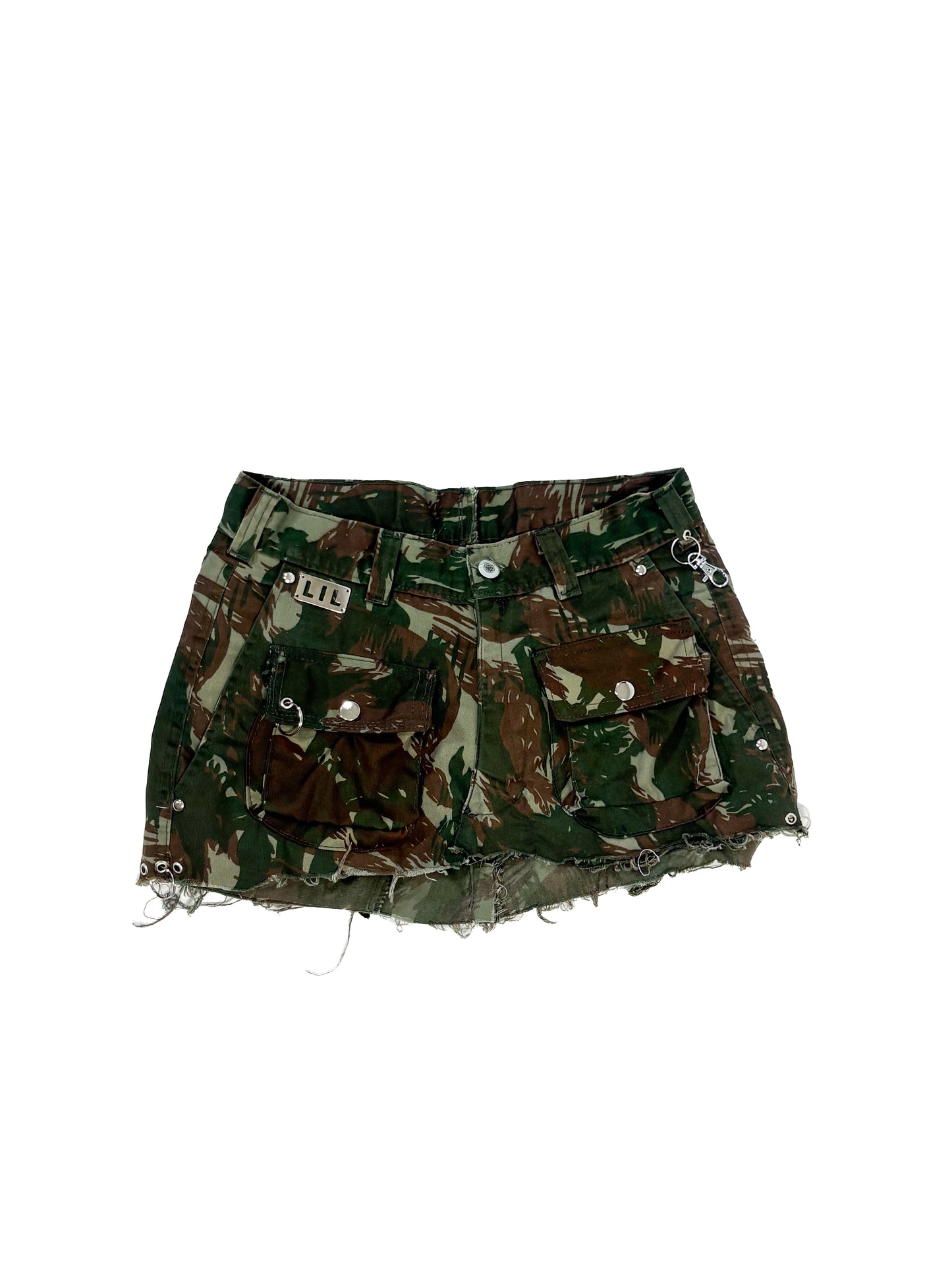 CAMO CARGO MINISKIRT