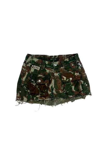 CAMO CARGO MINISKIRT