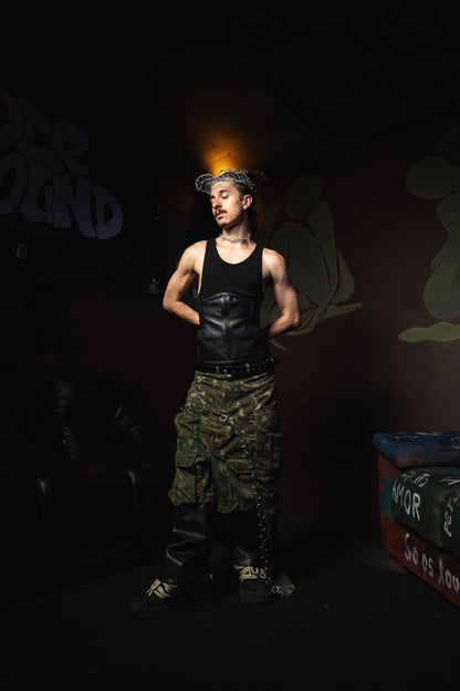 DOUBLE CAMO ZIPPO SHORTS
