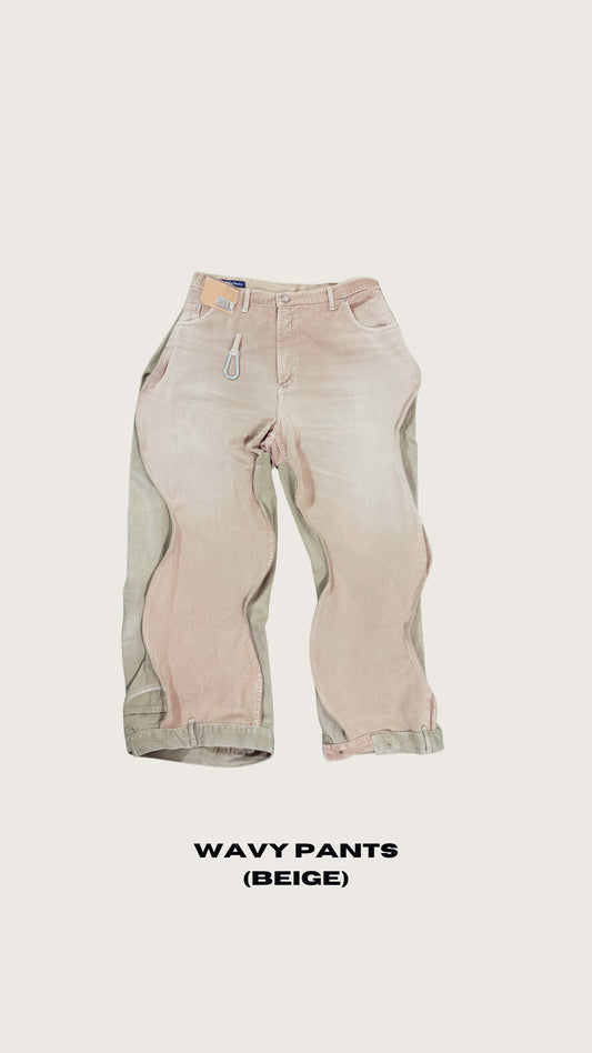WAVY PANTS (BEIGE)