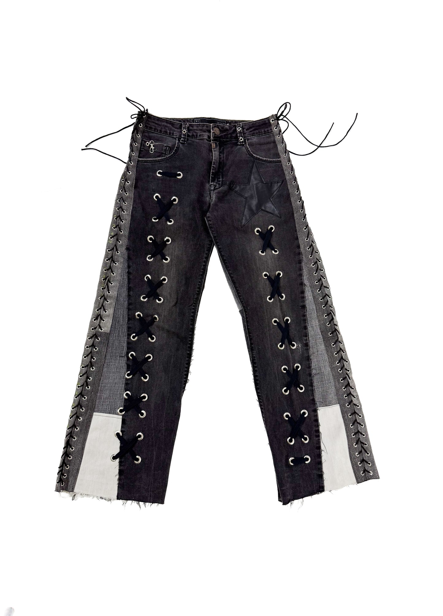 HARD GRAY DENIM PANTS FT. CCL