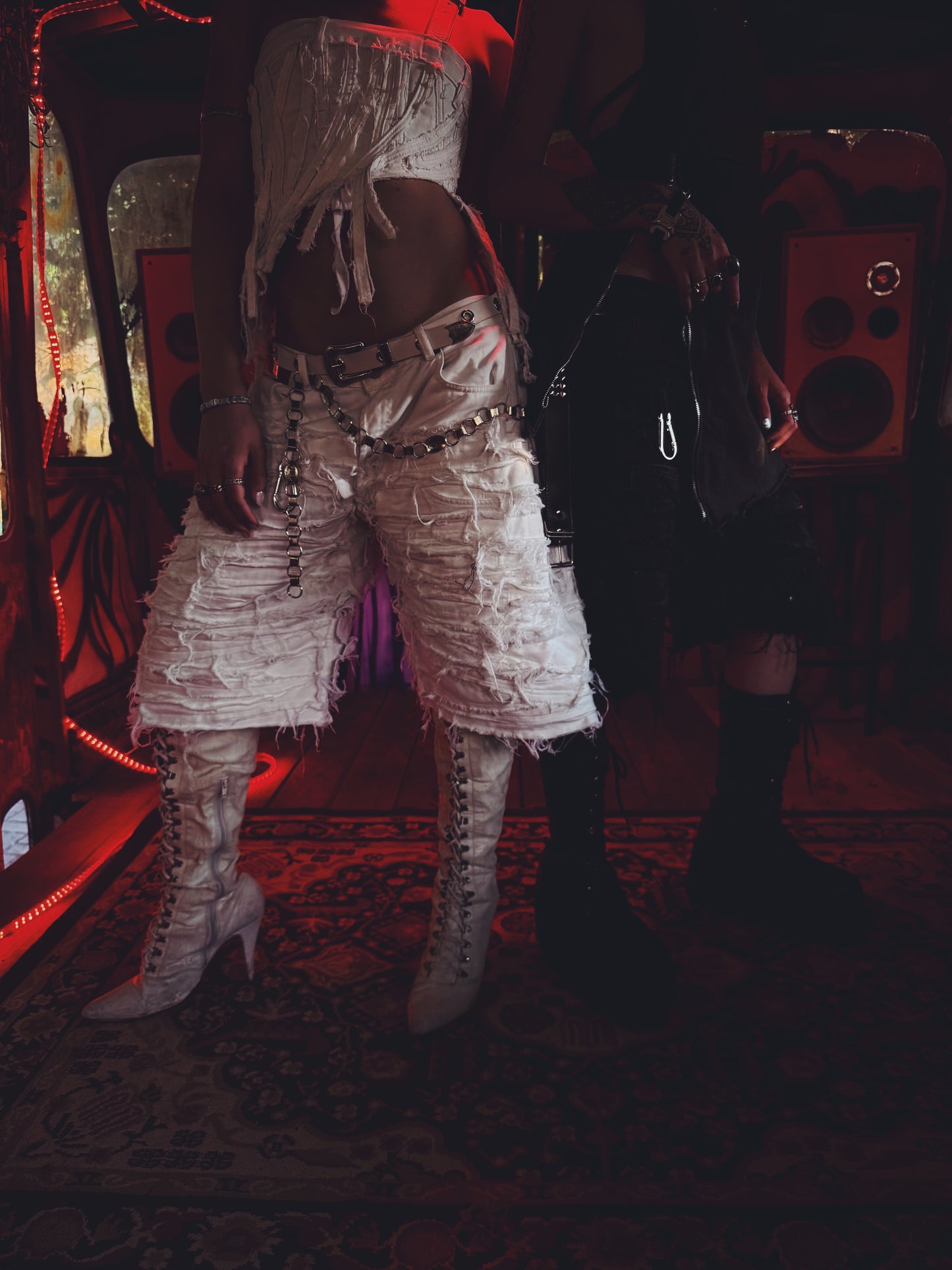 Destroyed Jorts (white)