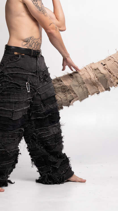 DESTROYED PANTS (GRAY)