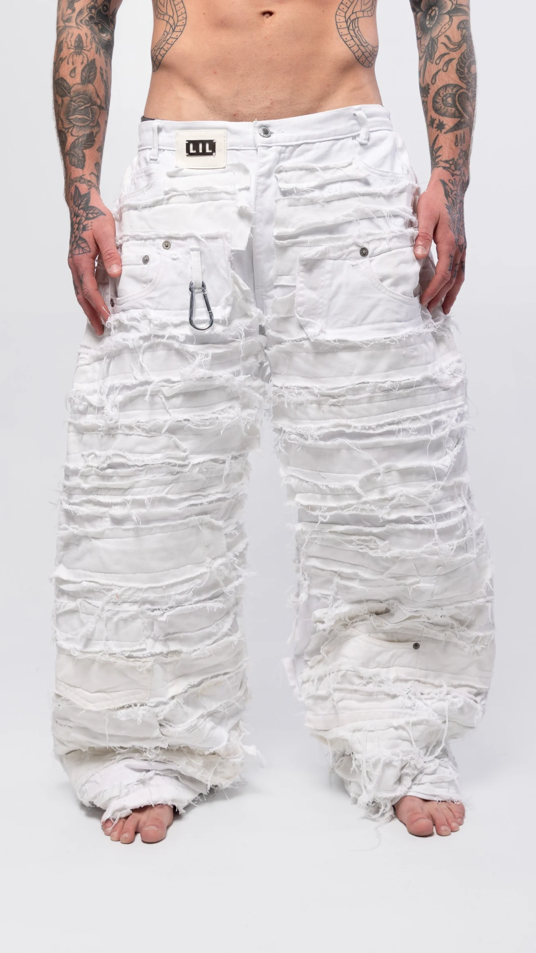 DESTROYED PANTS (WHITE)
