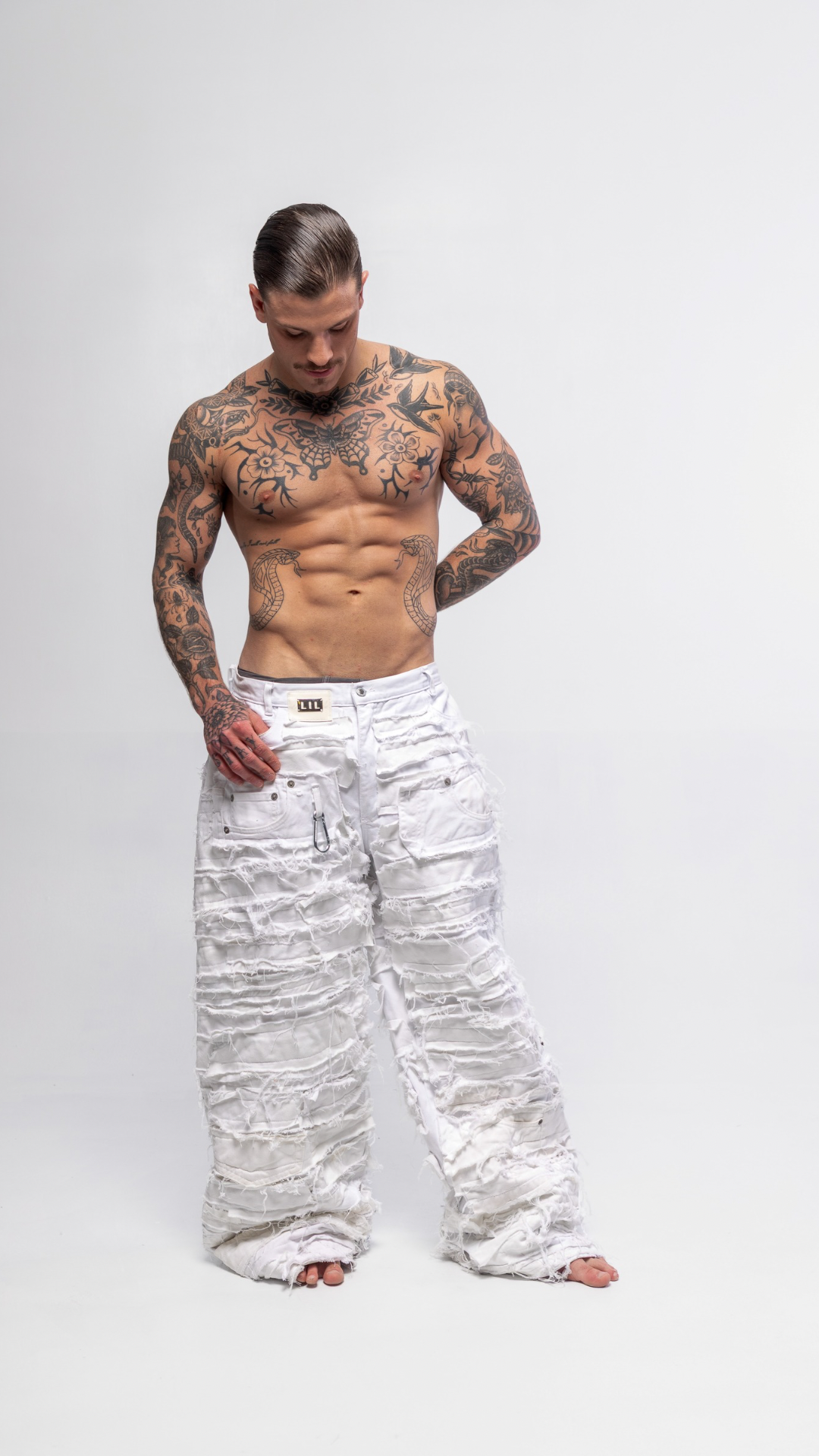 DESTROYED PANTS (WHITE)
