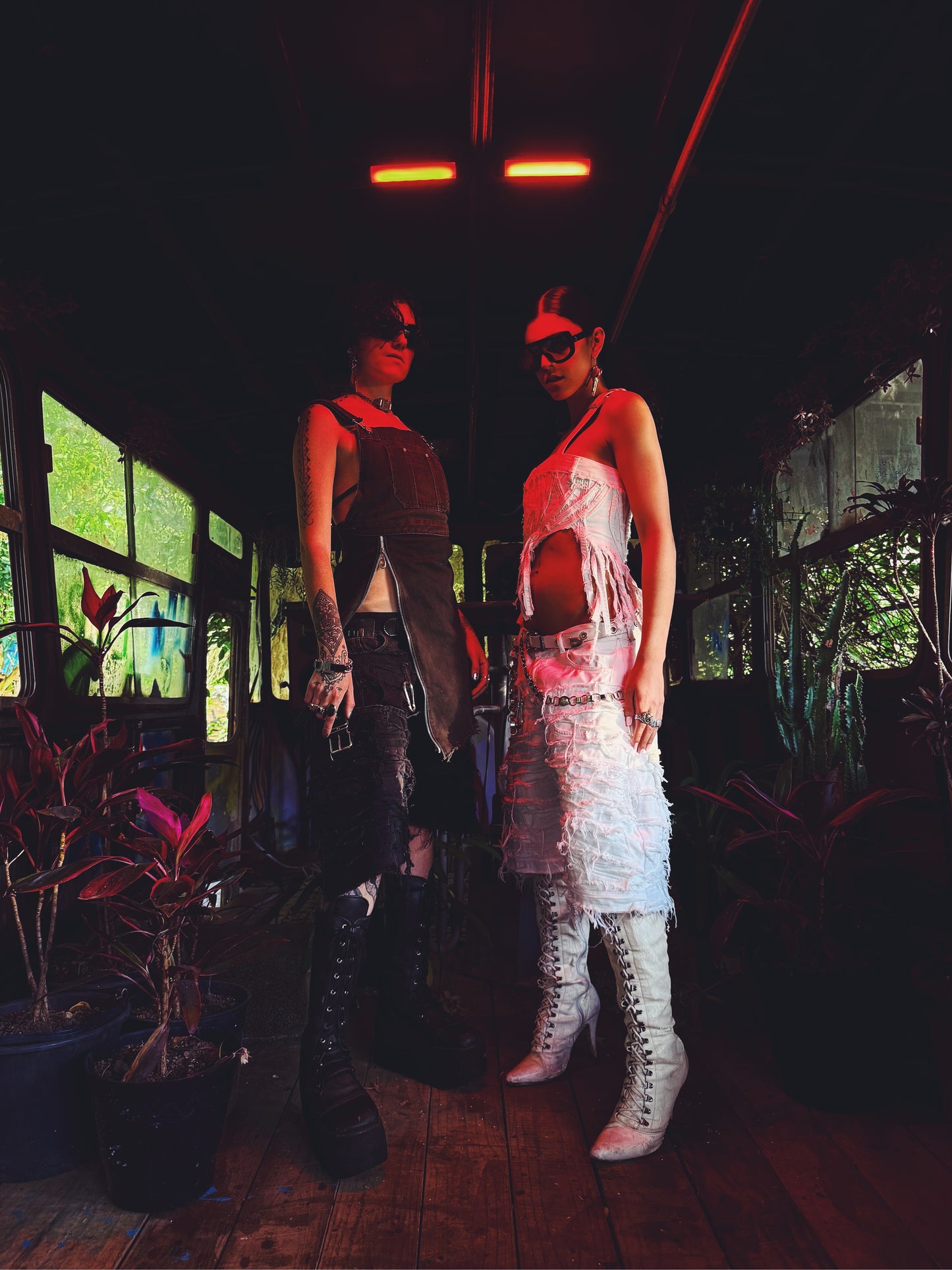 Destroyed Jorts (white)