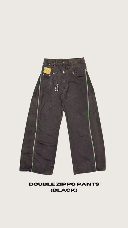 DOUBLE ZIPPO PANTS (BLACK)