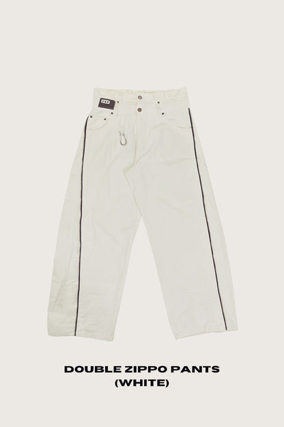 DOUBLE ZIPPO PANTS (WHITE)