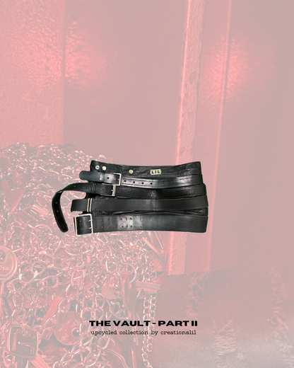 Leather Skirt with belts